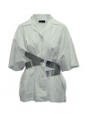 Kolor silver stripes white shirt buy online 19SCL-B03151 WHITE