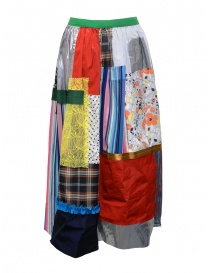 Kolor skirt light tone patchwork buy online