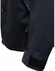Kolor jacket diagonal pockets dark navy mens suit jackets price