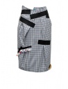 Kolor gonna con quadri blu bianchi neri acquista online 19SCL-S04154 BLUE CHECK