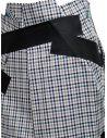 Kolor gonna con quadri blu bianchi neri 19SCL-S04154 BLUE CHECK prezzo