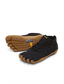 Calzature uomo online: Scarpa nera Vibram Fivefingers con suola marrone