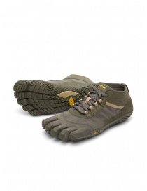 Calzature uomo online: Vibram Fivefingers V-TREK verde militare/grigio scuro da uomo