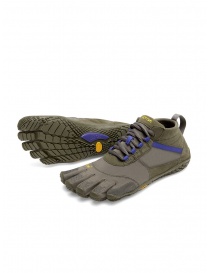 Calzature donna online: Scarpa Vibram Fivefingers verde militare viola da donna V-TREK