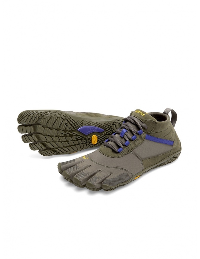 Vibram Fivefingers women's army green purple shoes V-TREK 18W-7402 V-TRK FIVEFINGERS womens shoes online shopping