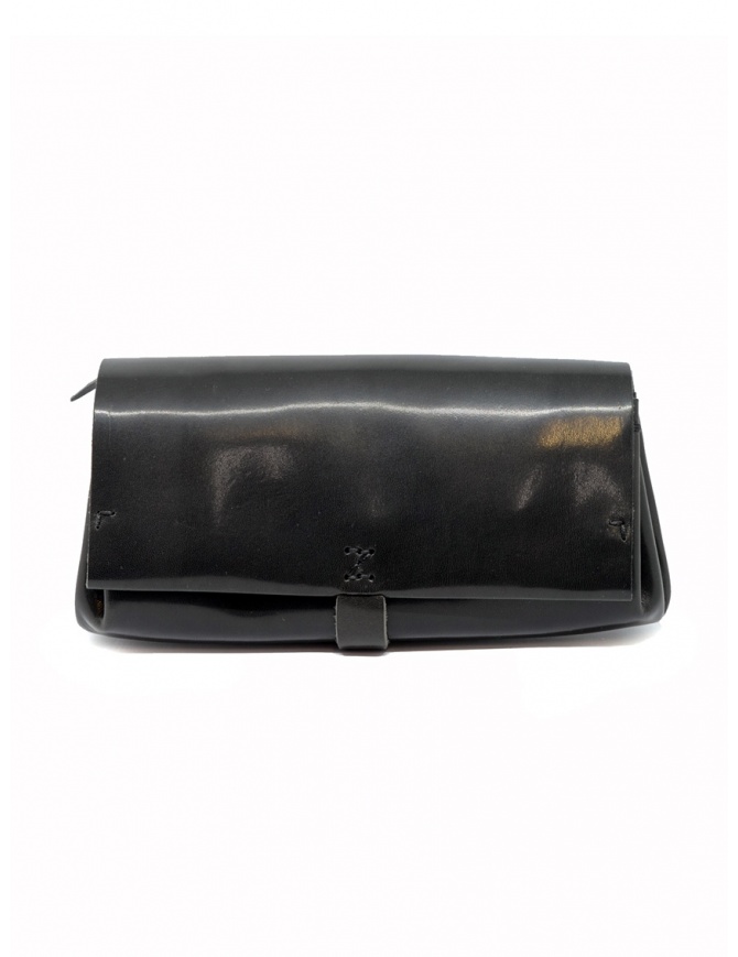 Delle Cose black polished horse leather wallet 81 HORSE BLK 26 POLISHED wallets online shopping