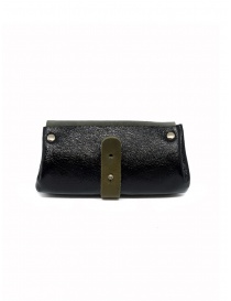 Delle Cose khaki and black calf leather wallet buy online