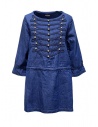 Kapital indigo short dress with golden buttons buy online K1903LS016 IDG