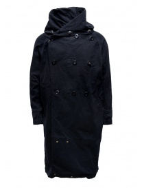 Cappotto Kapital nero con chiusure multiple EK-447 BLACK