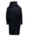 Kapital black coat with multiple closures buy online EK-447 BLACK