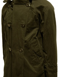 Kapital khaki coat with multiple closures mens coats price