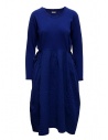Kapital long sleeve electric blue cotton dress buy online EK-463-BLUE