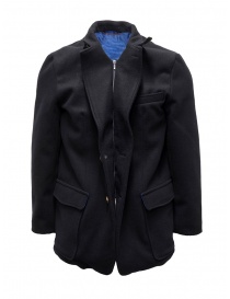 Kapital navy coat with printed lining buy online