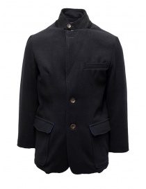 Kapital navy coat with printed lining K1810LJ094 NAVY order online