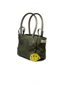 Kapital khaki bag with smiley