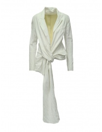 Womens suit jackets online: Marc Le Bihan knotted white jacket