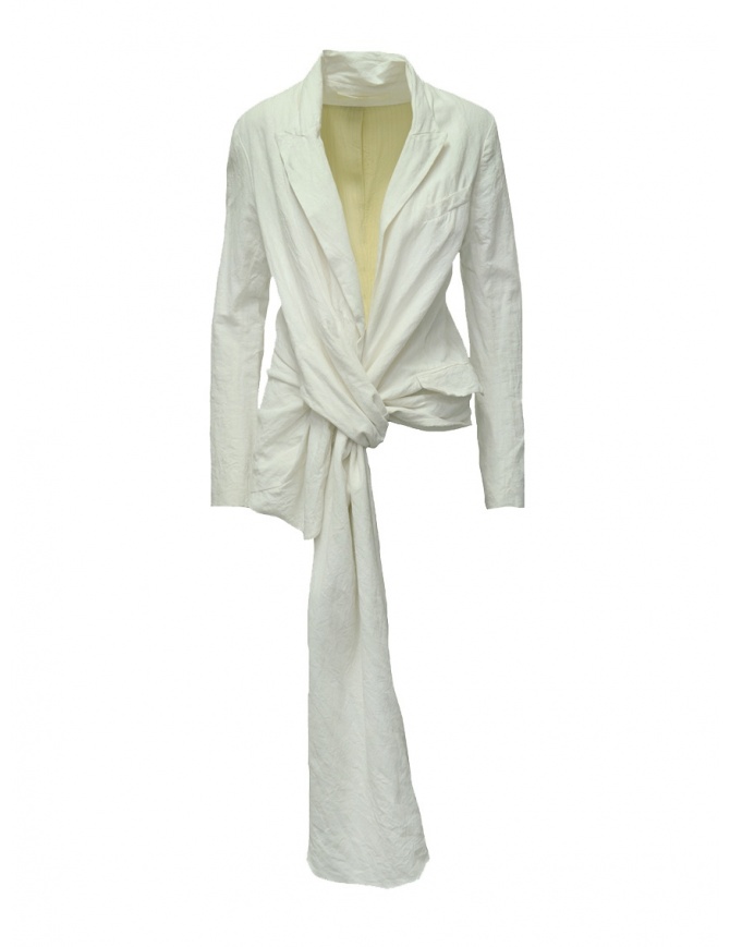Giacca Marc Le Bihan bianca annodata 2200 WHITE giacche donna online shopping