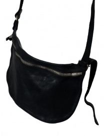 Marsupio Guidi in pelle di cavallo nera cinture acquista online