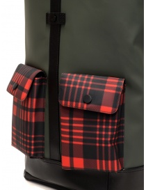 Frequent Flyer Captain green backpack red tartan pockets bags buy online