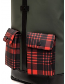 Zaino Frequent Flyer Captain verde tasche tartan rosso borse acquista online