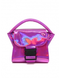 Borsa Zucca Small Buckle rosa laminato scontati online