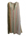Kapital linen and cotton pastel patchwork dress buy online K1904OP120 PASTEL