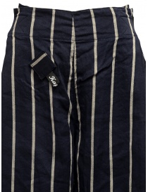 Pantaloni Kapital cropped blu navy a strisce pantaloni donna acquista online