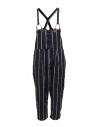 Kapital navy blue striped dungarees buy online K1905OP191 NAVY