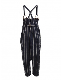 Kapital navy blue striped dungarees