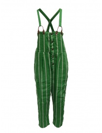 Kapital green striped dungarees K1905OP191 GREEN order online