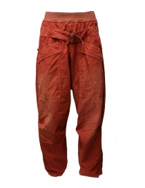 Pantaloni Kapital rossi con fibbia K1904LP130 RED order online