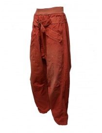Pantaloni Kapital rossi con fibbia acquista online