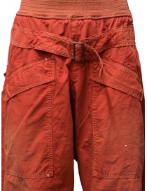Pantaloni Kapital rossi con fibbia pantaloni uomo acquista online