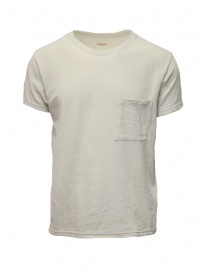 Kapital cream t-shirt with small pocket EK-442 IVORY