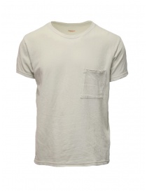 Kapital cream t-shirt with small pocket EK-442 IVORY order online