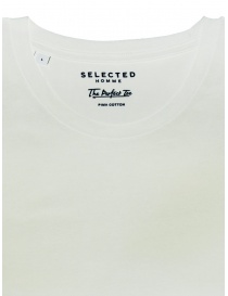 Selected Homme bright white simple t-shirt price