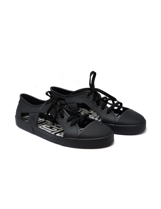 Melissa + Vivienne Westwood Anglomania black sneaker for man 32354-01003 BLK MAN mens shoes online shopping