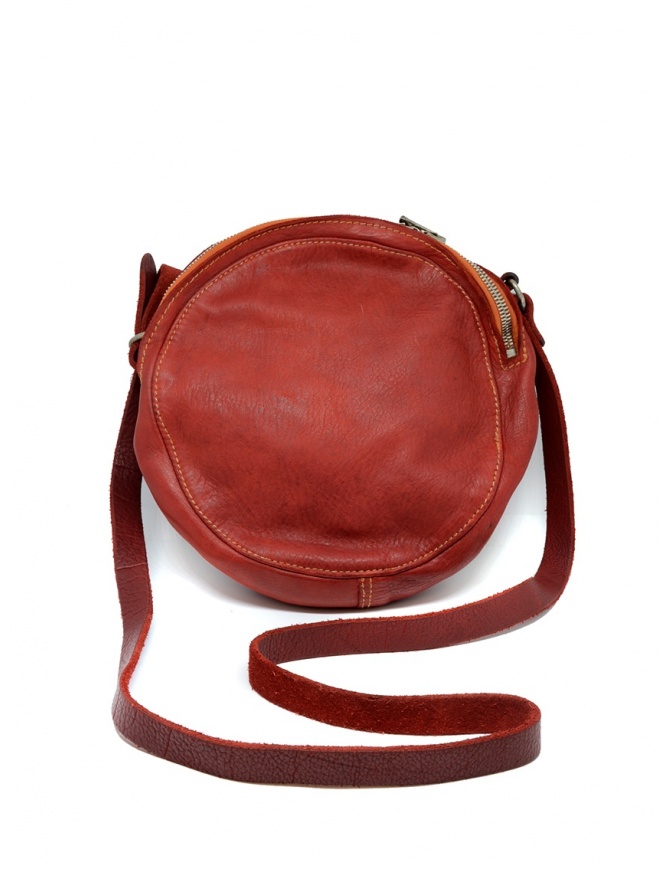 Guidi CRB00 crossbody round bag in red horse leather CRB00 SOFT HORSE FG 1006T Guidi CRB00 crossbody round bag in red horse leather CRB00 SOFT HORSE FG 1006T bags online shopping