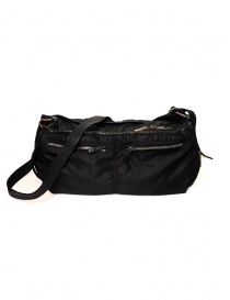Guidi SP06 expandable black bag in nylon and horse leather online