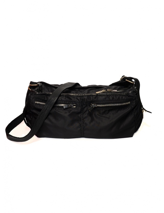 Borsa Guidi SP06 espandibile in nylon e pelle di cavallo SP06 SOFT HORSE FG+NYLON BLKT borse online shopping