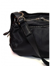 Guidi SP06 expandable black bag in nylon and horse leather bags price