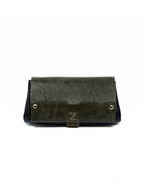 Delle Cose khaki and black calf leather wallet 82 BABYCALF VARN.KHAKI/BLK