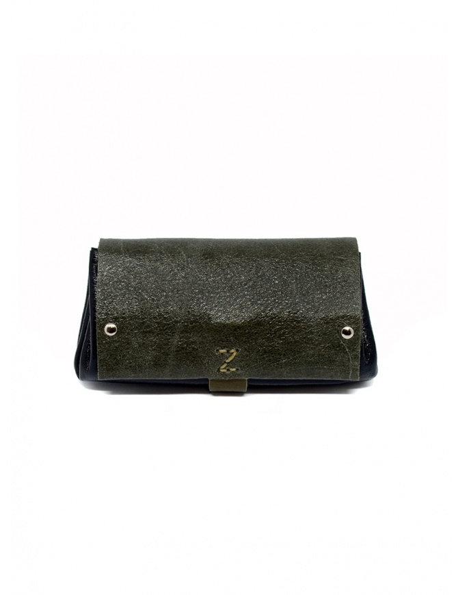 Delle Cose khaki and black calf leather wallet 82 BABYCALF VARN.KHAKI/BLK wallets online shopping