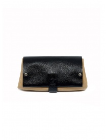 Delle Cose black and beige calf leather wallet 82 BABYCALF VARN.BLK order online