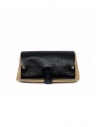 Delle Cose black and beige calf leather wallet buy online 82 BABYCALF VARN.BLK