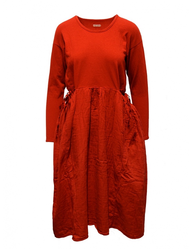 Kapital long-sleeved red long dress EK-463 RED womens dresses online shopping
