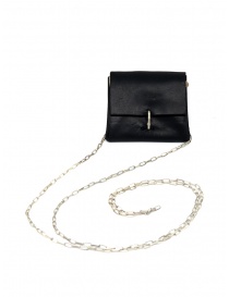 M.A+ small black leather wallet necklace online