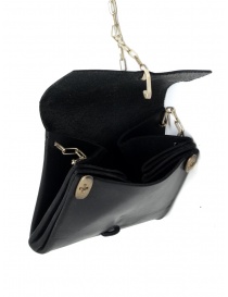 Collana M.A+ piccolo portamonete in pelle nero
