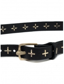 Cintura M.A+ nera con croci in argento acquista online