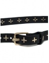 Cintura M.A+ nera con croci in argentoshop online cinture